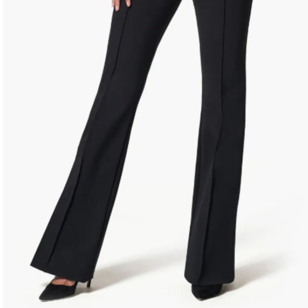 SPANXsmooth™ PerfectFit Ponte Flare Pants | Black Slimming Work Pant
